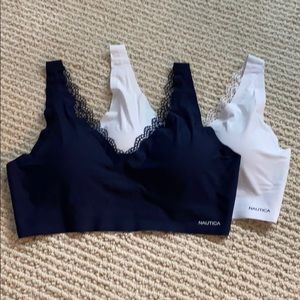 Nautica Smooth Back Lace Sports Bra bundle! NWOT